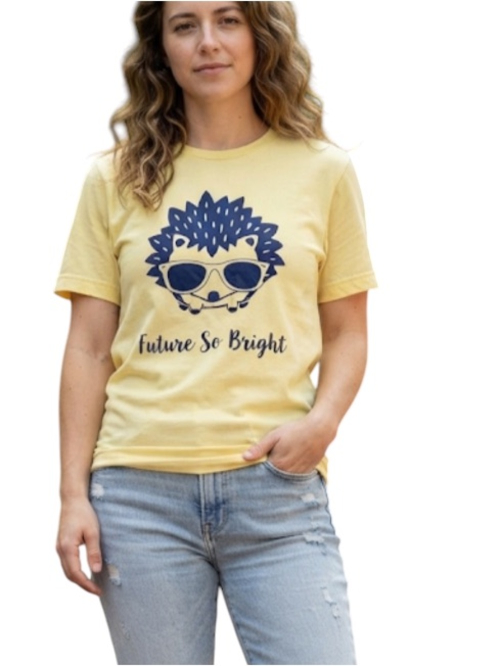 ANVIL women's t shirt size M "future so bright"